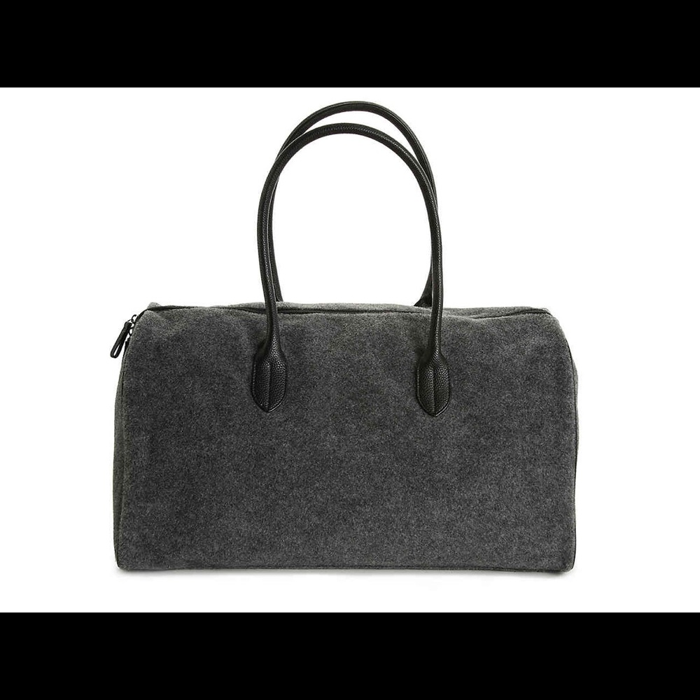 DSW Gray Felt Duffle Bag Brand NEW